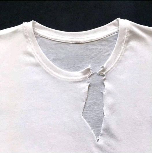 torn shirt with Israel